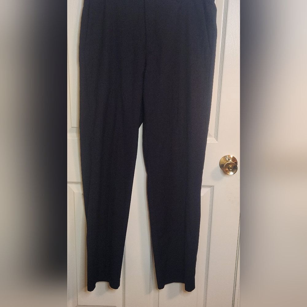 Kenneth Cole Reaction 34×34 Black Full Length Flat Men's Dress Pants